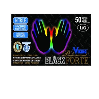 Disposable Nitrile Gloves Black- 8Mil