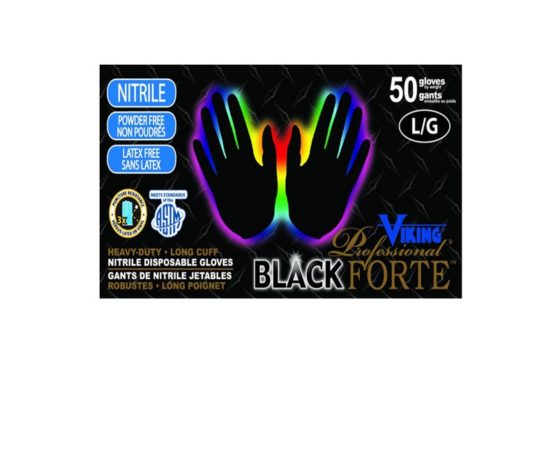 Disposable Nitrile Gloves Black- 8Mil