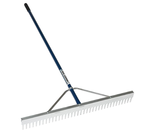 Aluminum Handle Landscape Rake