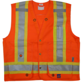 Open Road Surveyor Vest CSA Orange