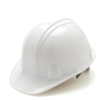 Pyramex 6 Point Ratchet Hard Hat White