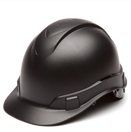 Pyramex Ridgeline Hydro Dipped Cap Style Hard Hat Black