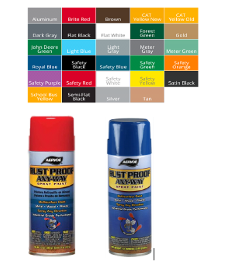 Rust Proof Any-Way Spray Paint